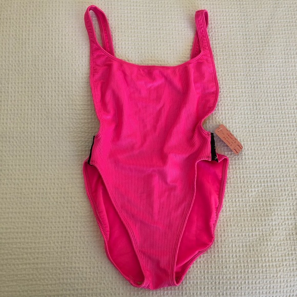 La Blanca Other - Vintage La Blanca Neon Pink One Piece Suit - Size 12